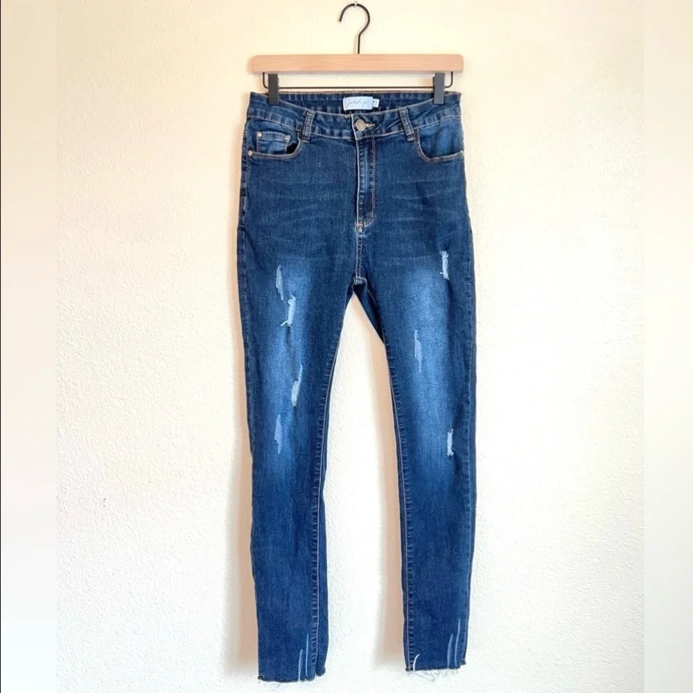 Petal and Pup Distressed Blue Denim Jeans Size 8